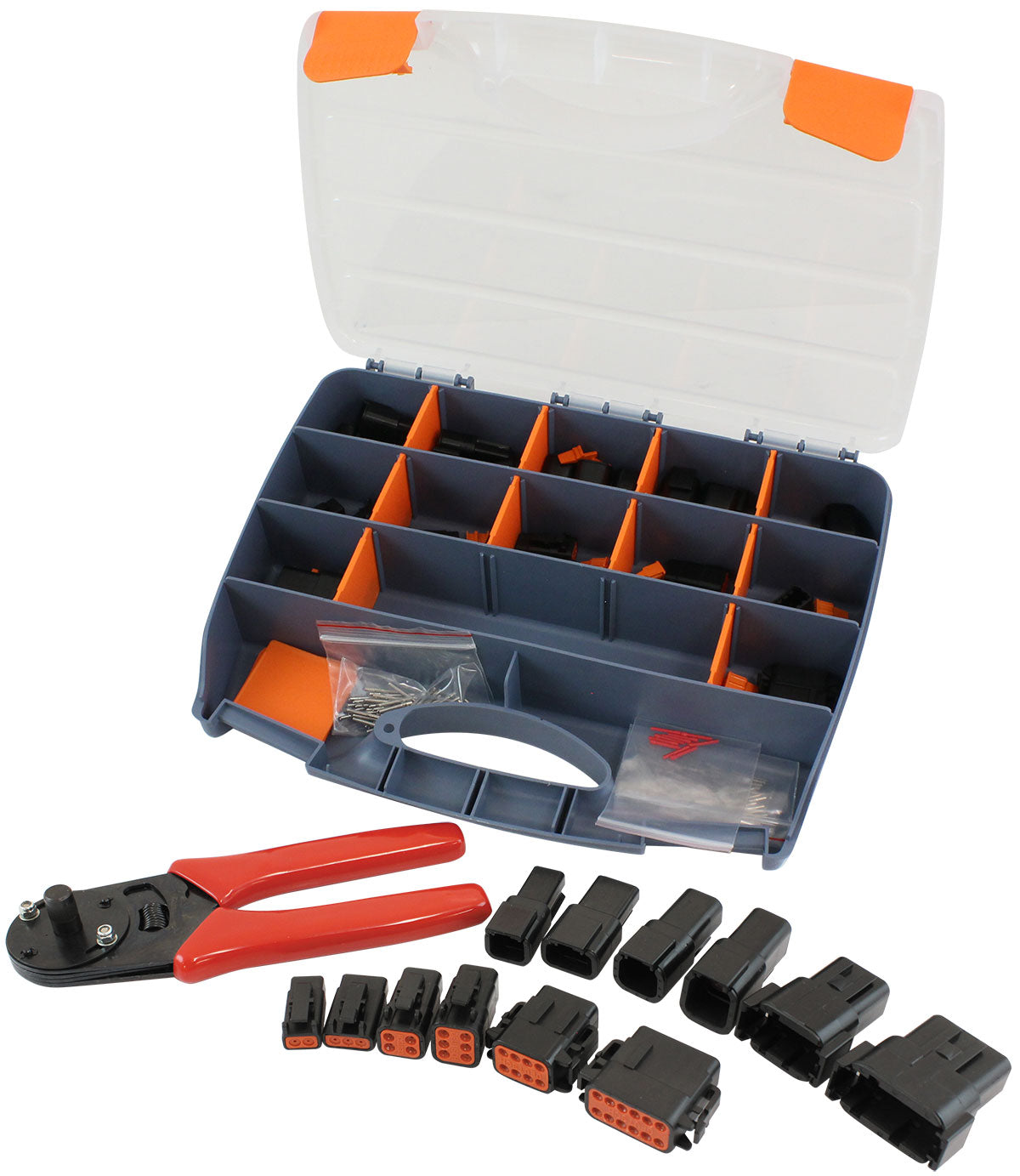 Aeroflow AF49-9100-KIT Weathertight Dtm Connector Kitdeutsch Dtm Style Black