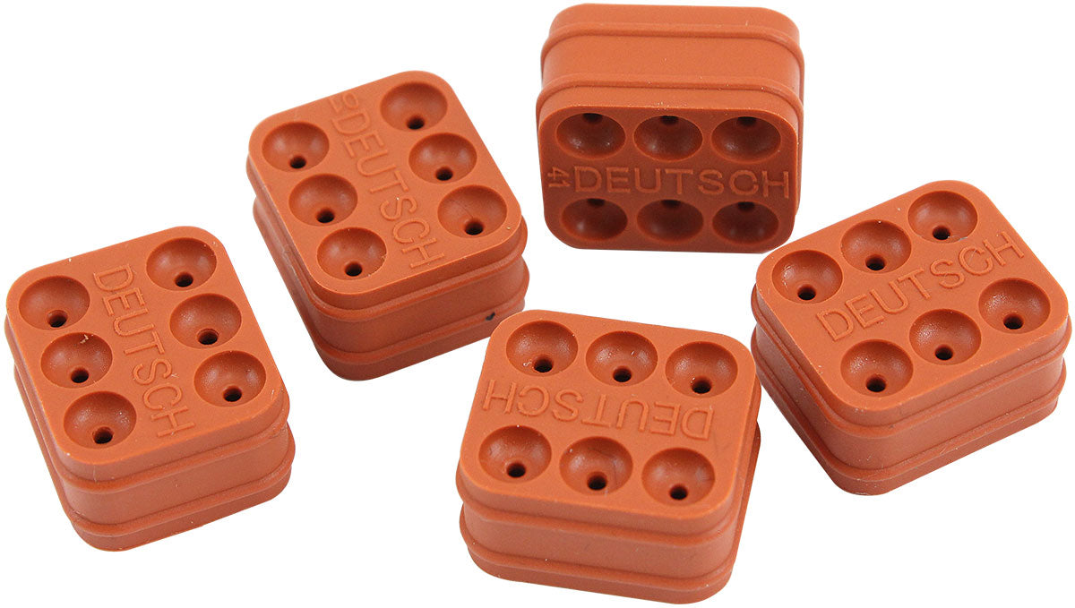 Aeroflow AF49-9143 Weathertight Dtm Wire Seal 6 Pin Pack Of 5 Deutsch Connec