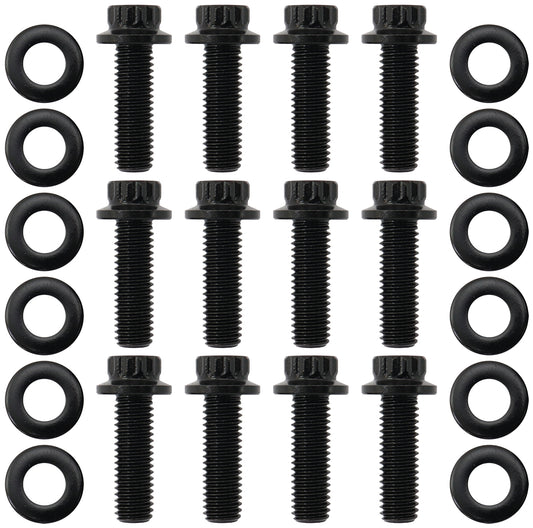 Aeroflow AF37-1012 Gm LS Header Bolts Standard Pack 12 M8 0.984" UHL 25mm