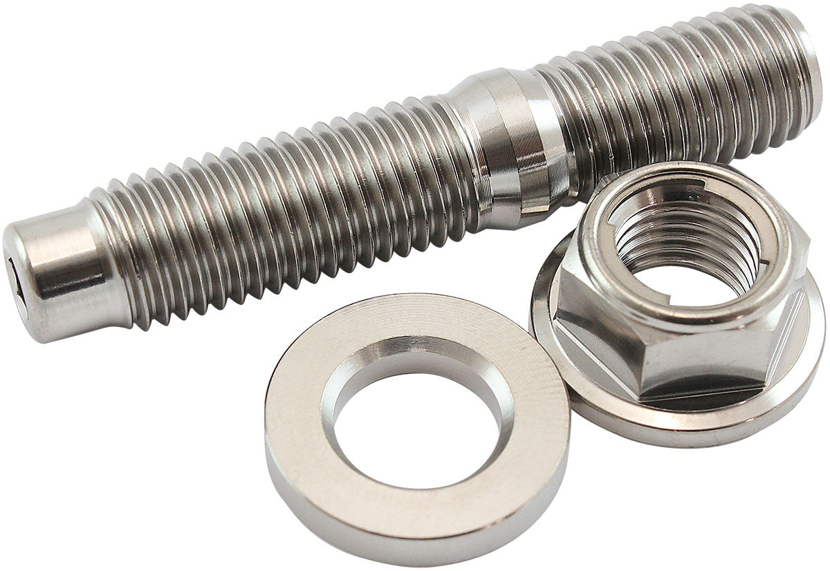 Aeroflow AF55-2016 M10 Titanium Stud Locking Hex Nut Kit M10X1.25mm Header Bolt