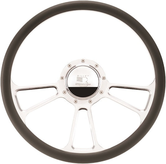 Billet Specialties BS34425 16.5" Billet "Vintec" Steering Wheel Half Wrap Horn Button And Adapter Sold Separately