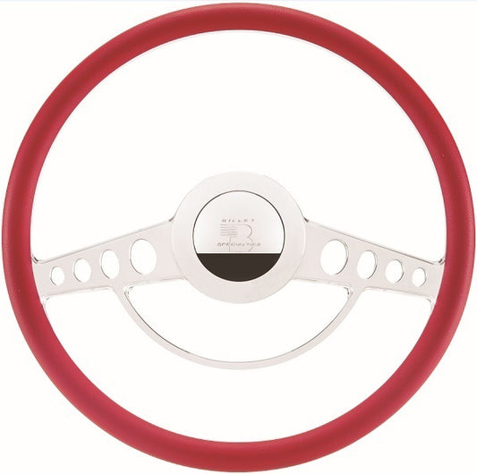 Billet Specialties BS34725 16.5" Billet "Classic" Steering Wheel Half Wrap Horn Button And Adapter Sold Separately