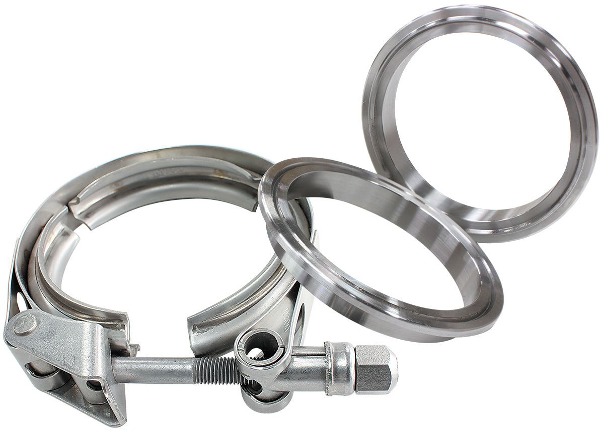 Aeroflow AF92-2750D 2.75" V BAND CLAMP KIT 2xALLOYRINGS & 1 X STAINLESS CLAMP