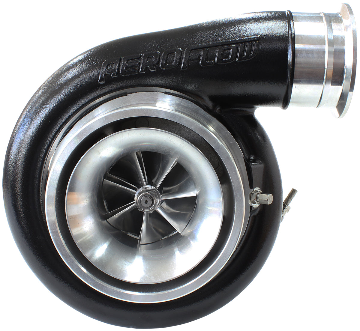 Aeroflow AF8005-4017BLK Boosted 7575 1.10 T4 Twinentryv-Band Outlet Bb S475 Black