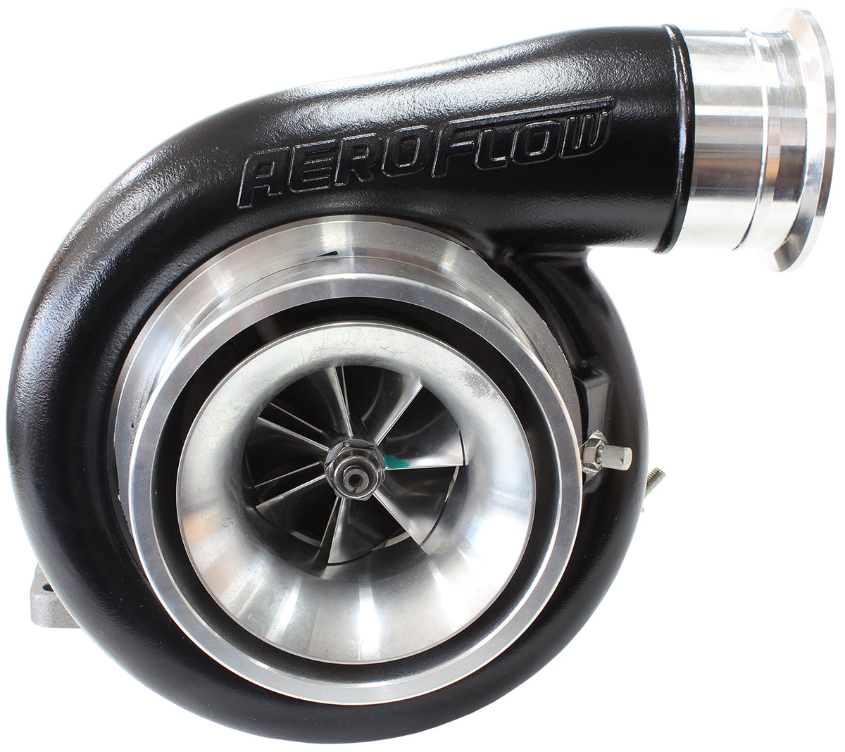 Aeroflow AF8005-6010BLK Boosted 7588 1.32 T6 Twinentryv-Band Outlet Bb S475 Black