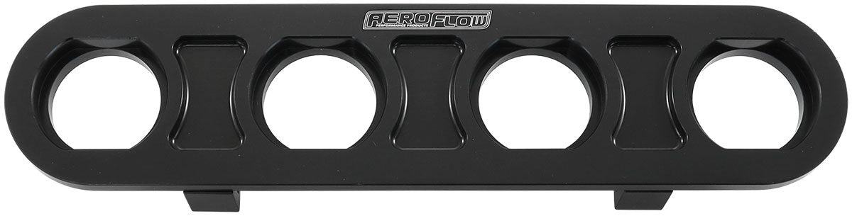 Aeroflow AF88-2021BLK BILLET BULKHEAD PLATE 4 PORT MODULAR UNIVERSAL BLACK AN AC