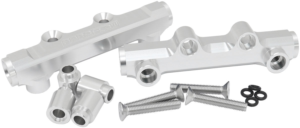 Aeroflow AF64-2257S Subaru Ej20 Ej25 Fuel Rail Silver Top Feed Wrx Sti Xt Gt