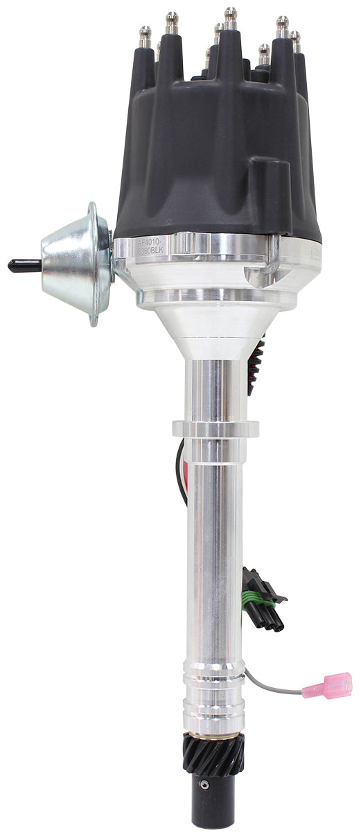 Aeroflow AF4010-8360BLK CHEVY SB BB READY TO RUN DIST VAC ADVANCE BLACK CAP