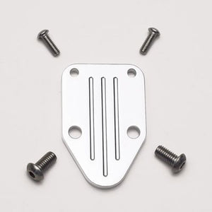 Billet Specialties BS41120 Chev SB 262-400 Polished Fuel Pump Block Off Plate