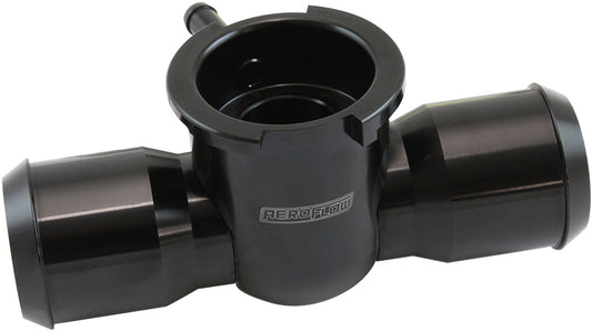 Aeroflow AF64-4039BLK Remote Radiator Hose Filler 1-1/4-20 Thread 42mm Cap Barb