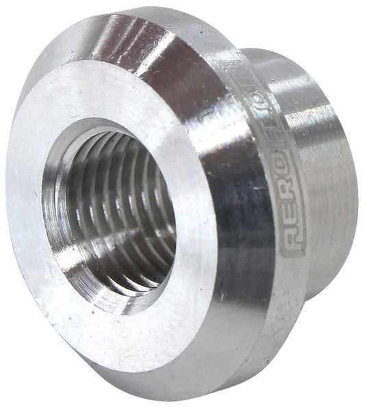 Aeroflow AF996-M10D Female Weld On Bung, M10X1.0 Thread, Aluminium