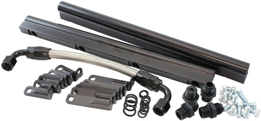 Aeroflow AF6999-6000 Gm LS Fuel Rail Kit EFI IntakeManifold Rectangle Port LS3