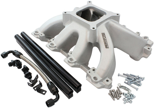 Aeroflow AF6050-5001 Gm LS Carby Intake Manifold Cathedral Hi Rise EFI LS1 LS2 Natural Aeroflow - Af6050-5001