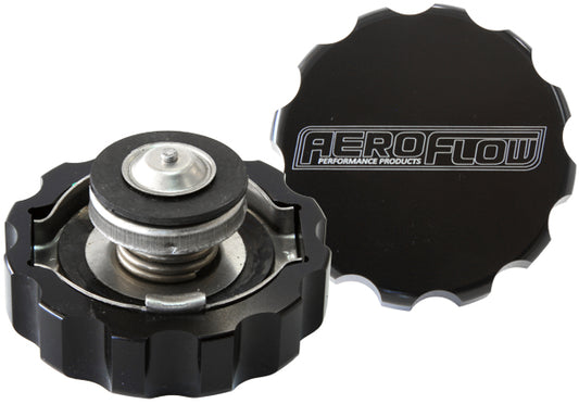 Aeroflow AF64-5044BLK Large Radiator Cap 42mm 1.4Barcomplete Billet Cover 21 PSI