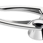 Billet Specialties BS45425 Ball Milled Interior Door Opening Handles - Polished suit Gm To 1948 With 7/16" Round Spline, 4-13/32" Length (pair)