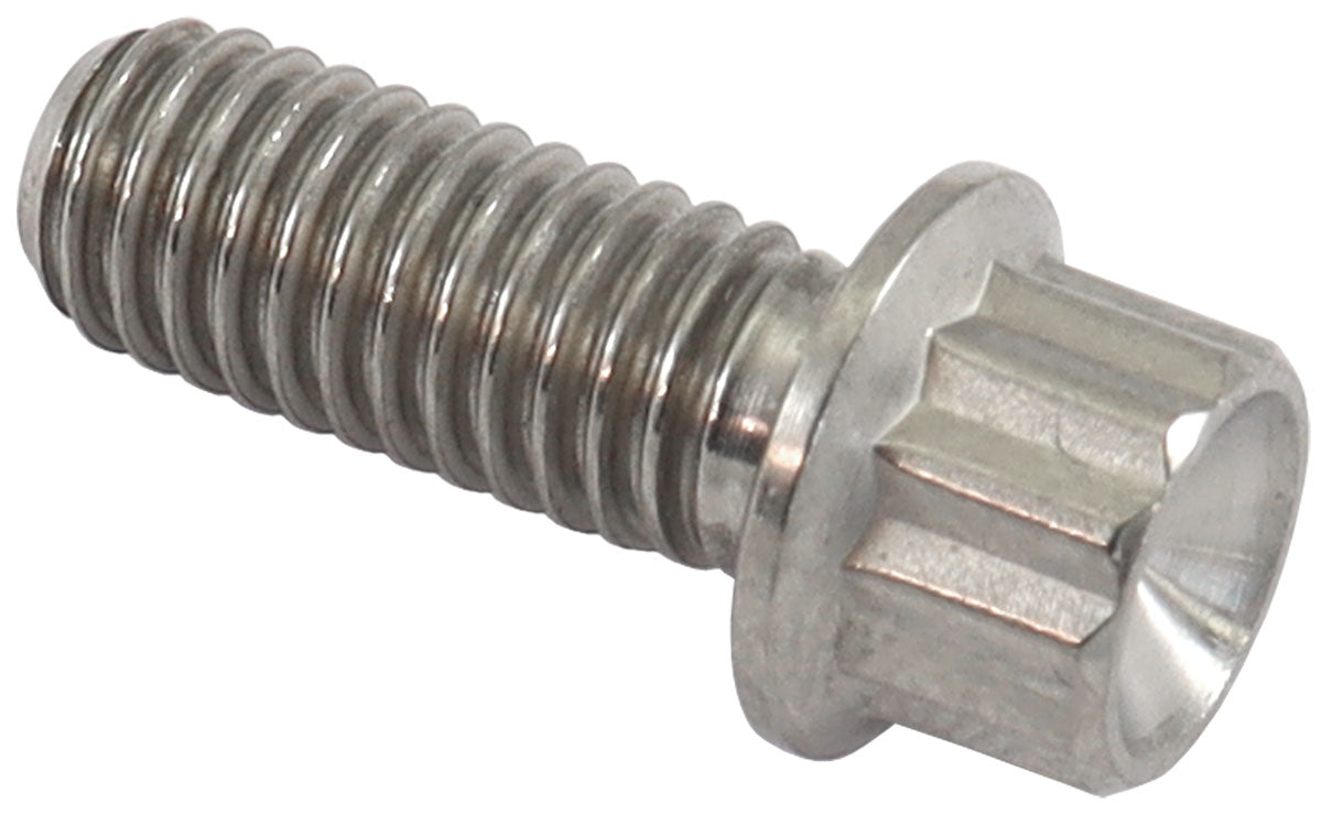 Aeroflow AF3501-0590 M6x1.00 TITANIUM BOLT 15mm UHL12 POINT SINGLE M6 x 1.00mm