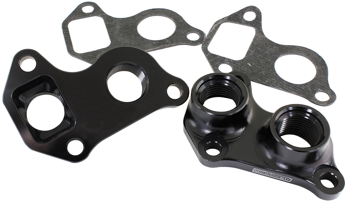 Aeroflow AF64-2241 Gm LS Water Pump Plates Adapter Block -10Orb (pair)