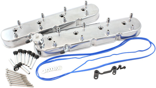 Aeroflow AF77-5019P Gm LS Factory Valve Covers Cast Tall Height Polished