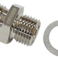 Aeroflow AF386-06 9/16"-18 NPSM Short to -6AN With Crush Washer Zinc Steel
