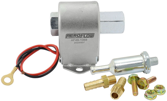 Aeroflow AF49-1068 4 - 7 PSI 35 GPH Inline Fuel Pump Metal 1/8" NPT Facet 5/16" Aeroflow - Af 49-1068