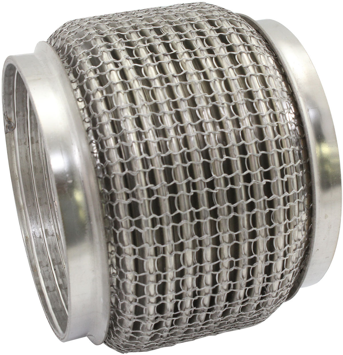 Aeroflow AF9512-4000 4" I.D Exhaust Mesh Flex Pipe Joint 4" Long 304 S/Steel