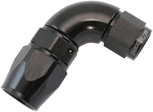 Aeroflow AF573-08-06DBLK Stepped 90 Degree End -8 Hose