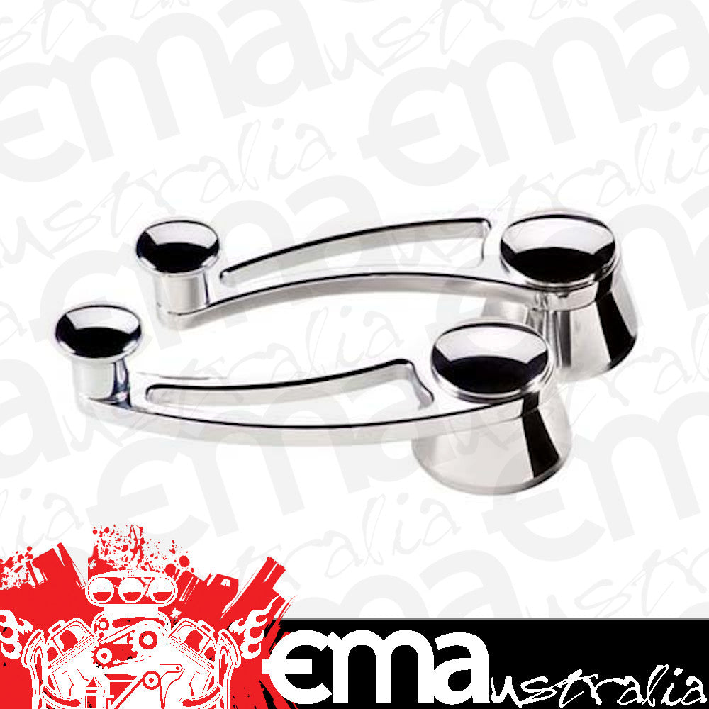 Billet Specialties BS46520 Traditional Interior Window Crank Handles - Polished suit Gm & Ford 1949-On With 1/2" Round Spline, 3-3/4" Length (pair)