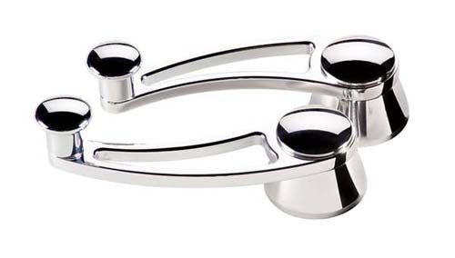 Billet Specialties BS46520 Traditional Interior Window Crank Handles - Polished suit Gm & Ford 1949-On With 1/2" Round Spline, 3-3/4" Length (pair)