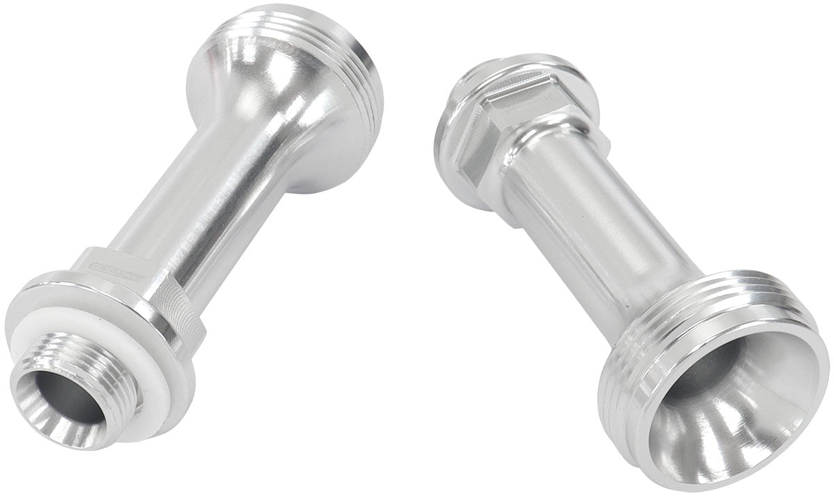 AF59-2138S Aeroflow Replacement Billet Adjustable Fuel Log Legs Suit Adjustable Fuel Log (AF64-2037) 9/16-24" for BG Demon Carburettors, Silver Finish