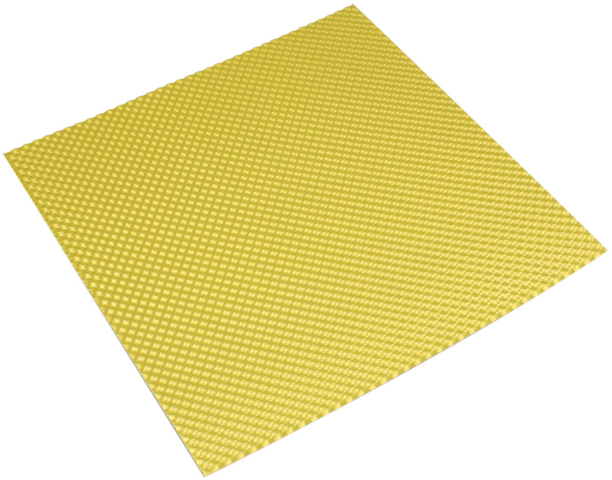 Aeroflow AF91-4580G 12" X 12" Aluminium Embossed Heat Shield Cut or Fold Gold