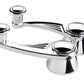 Billet Specialties BS47325 Ball Milled Interior Vent Window Crank Handles - Polished suit Ford To 1948 With 3/8" Square Spline, 3-5/32" Length (pair)