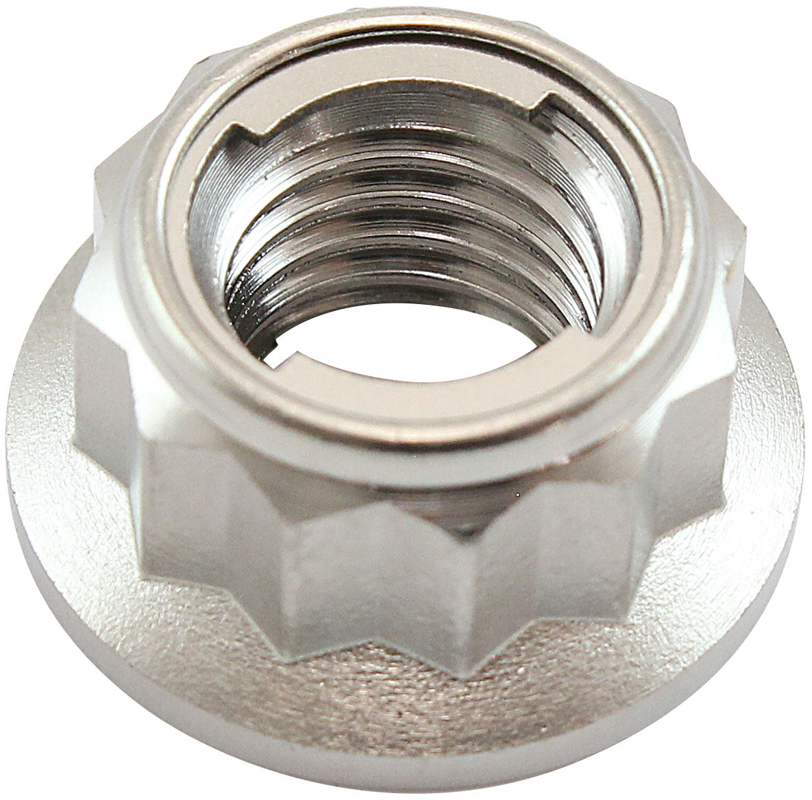 Aeroflow AF3502-0011 M8X1.25mm Titanium Locking Nut12 Point Single M8 X 1.25