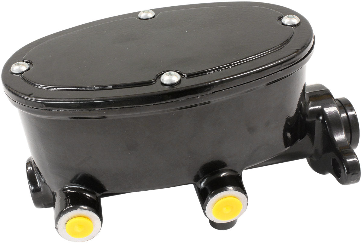 Aeroflow AF300-161BLK Brake TANdem Master Cylinder 1-1/8" Bore Cast Alumin Black