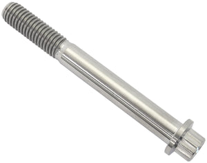 Aeroflow AF3502-2755 M8x1.25 TITANIUM BOLT 70mm UHL12 POINT SINGLE M8 x 1.25mm