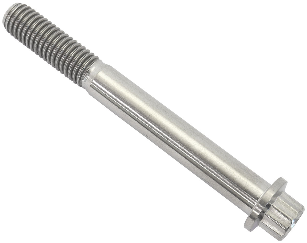 Aeroflow AF3502-2755 M8x1.25 TITANIUM BOLT 70mm UHL12 POINT SINGLE M8 x 1.25mm