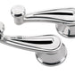 Billet Specialties BS47328 Rail Interior Vent Window Crank Handles - Polished suit Ford To 1948 With 3/8" Square Spline, 3-5/32" Length (pair)