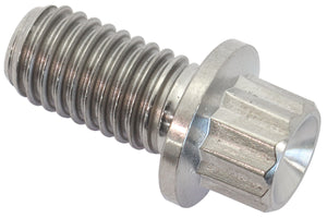 Aeroflow AF3502-0590 M8x1.25 TITANIUM BOLT 15mm UHL12 POINT SINGLE M8 x 1.25mm