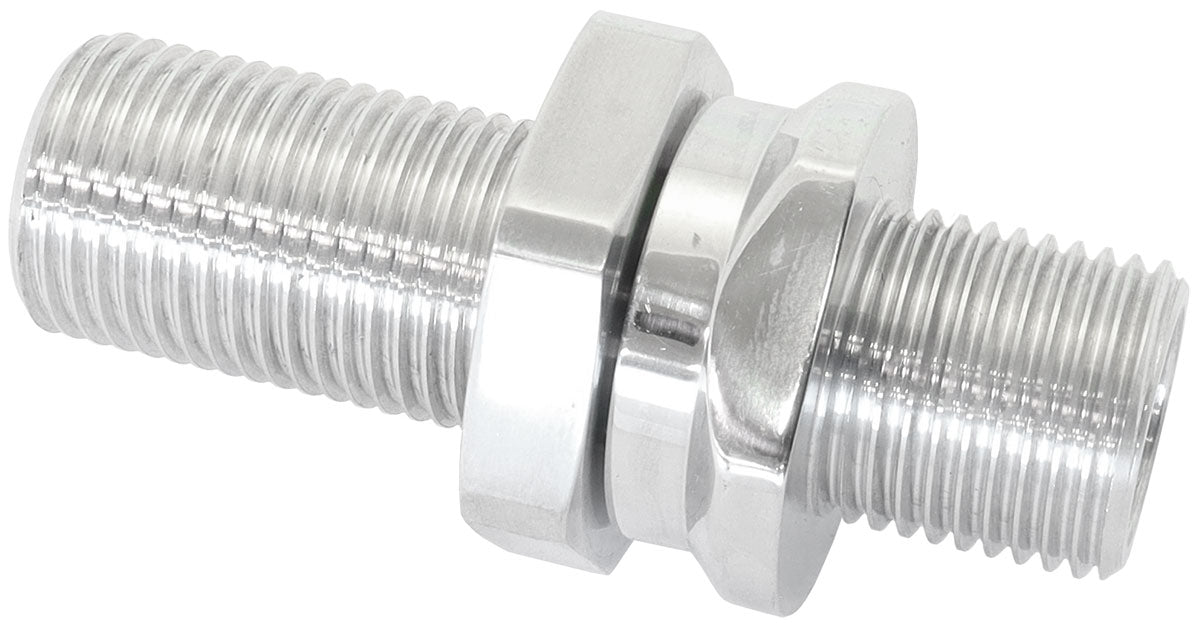 Aeroflow AF88-2010 BILLET BULKHEAD INSERTS #6 AC FITTING BOTH SIDES POLISHED