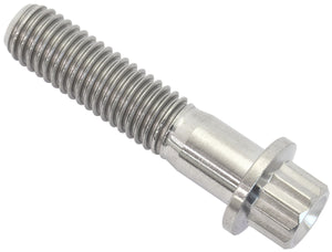 Aeroflow AF3502-1377 M8x1.25 TITANIUM BOLT 35mm UHL12 POINT SINGLE M8 x 1.25mm