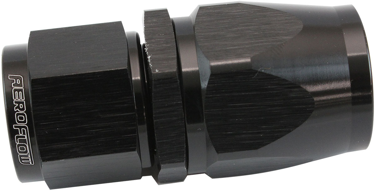 Aeroflow AF201-10-08DBLK Stepped Straight End -10 Hose To -8AN Expander Hose End Blacteflon AF 201-10-08Dblk