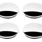 Billet Specialties BS50020 Replacement Knock-Off Center Caps - Polished Plain Finish suit Legacy & Dragster Rims Set Of 4