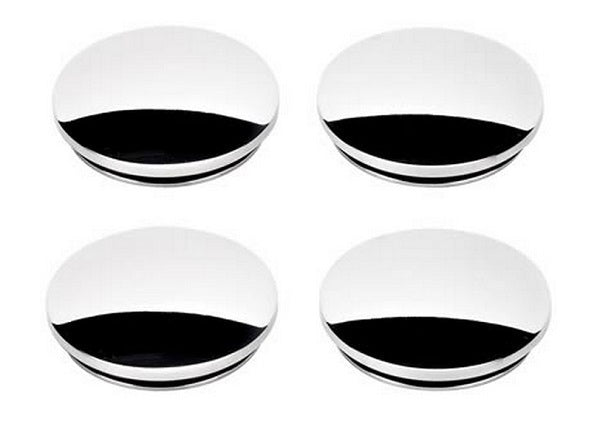 Billet Specialties BS50020 Replacement Knock-Off Center Caps - Polished Plain Finish suit Legacy & Dragster Rims Set Of 4