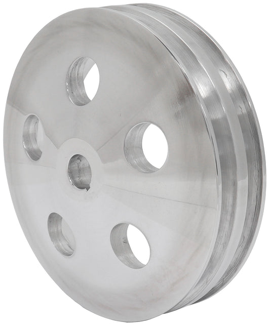 Aeroflow AF83-1004 POWER STEERING PULLEY DOUBLE POLISHED 5/8 SHAFT GM SAGINAW