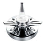 Billet Specialties BS52425 Wheel Knock-Offs - Polished Large Fluted Deep Spinner suit Legacy & Dragster Wheels (pair)