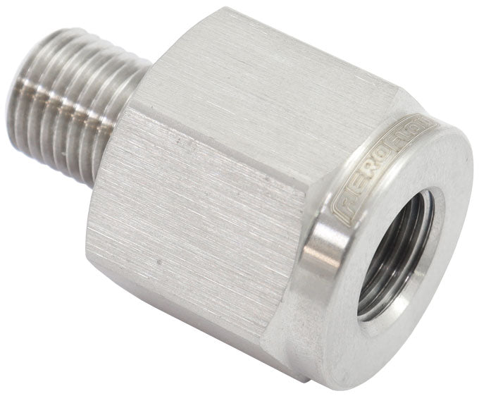 Aeroflow AF391-03-M10SS 3/8"-24 Pipe Reducer Male to M10 X 1.0 Inverted Flare Brake
