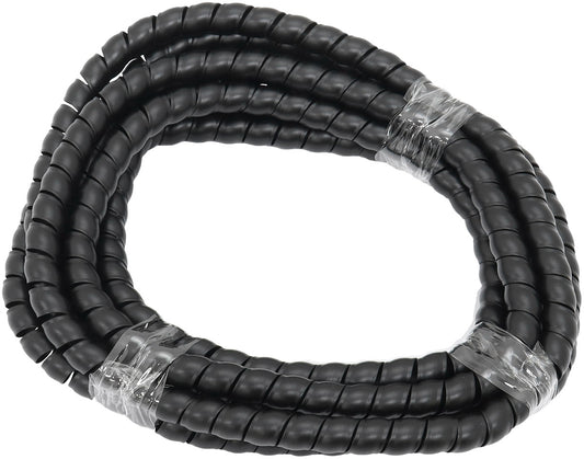Aeroflow AF91-9804 13.8mm I.D Spiral Wrap Cover Braided Hose Wire 1 Meter Black Aeroflow - Af 91-9804