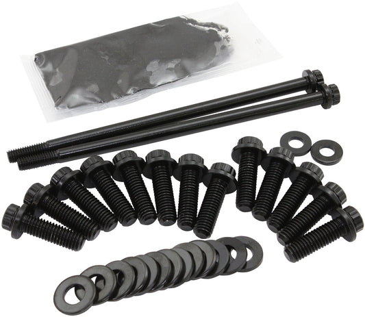 Aeroflow AF37-2355 Gm LS Oil Pan Bolt Kit 12 Point Black LS1 LS2 LS3