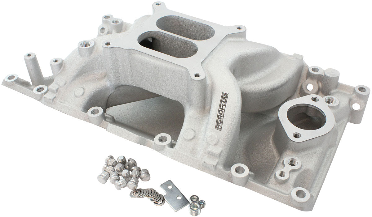 Aeroflow AF6010-3005 Sb Chrysler Air Gap Intake Manifold Dual Plane 318 360 Natural Aeroflow - Af6010-3005