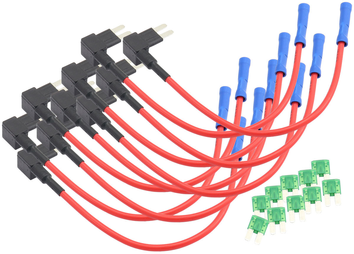 Aeroflow AF49-1571 Push In Fuseable Link Micro Blade Fuse Power Feed Uni 10 Pack Aeroflow - Af 49-1571