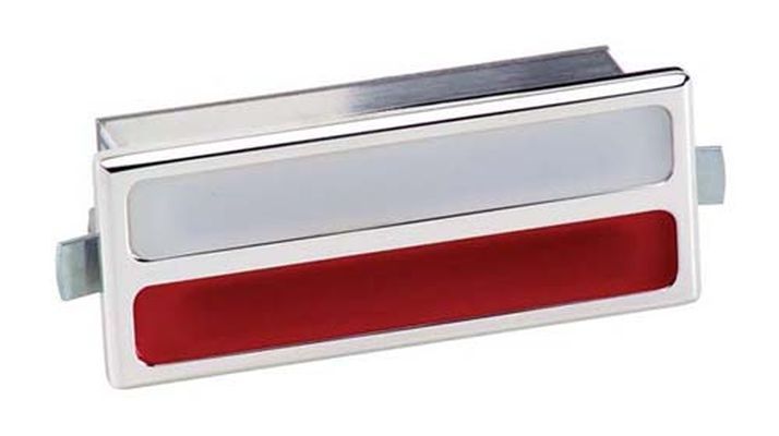 Billet Specialties BS60220 Polished Alloy Interior Lght Clear/Red Lens